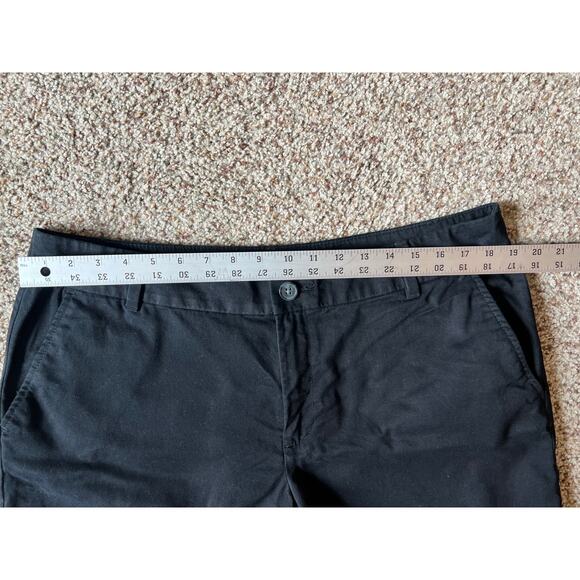 LOFT Monroe Black Chino Shorts, Size 14, 6" Inseam, Cotton Twill - Picture 7 of 10